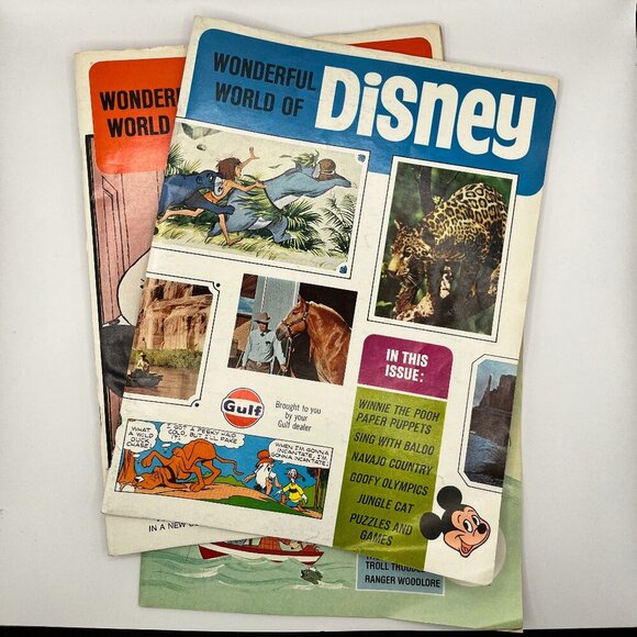 Vintage Disney Magazine Lot - 3 Issues from 1969-1970s - Rare Collectible Disney - Picture 3 of 5